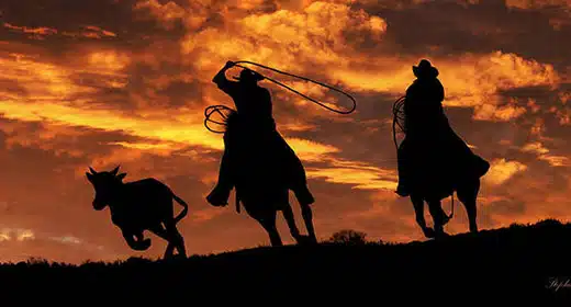 team-roping-at-sunset-AWAKEN