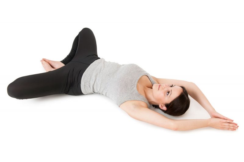 Reclined bound angle (Supta Baddha Konasana)-AWAKEN