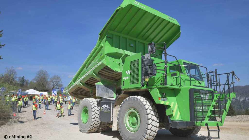 the eDumper electric dump truck