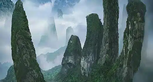 Five-Finger Mountain in China-awaken