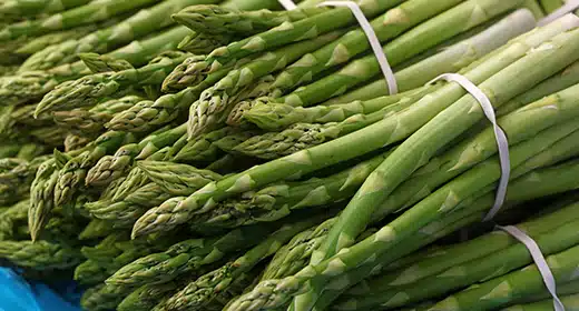 Heap of fresh green asparagus-awaken