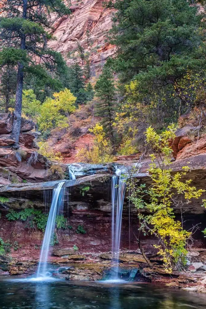 Autumn cascades, Zion National Park-awaken