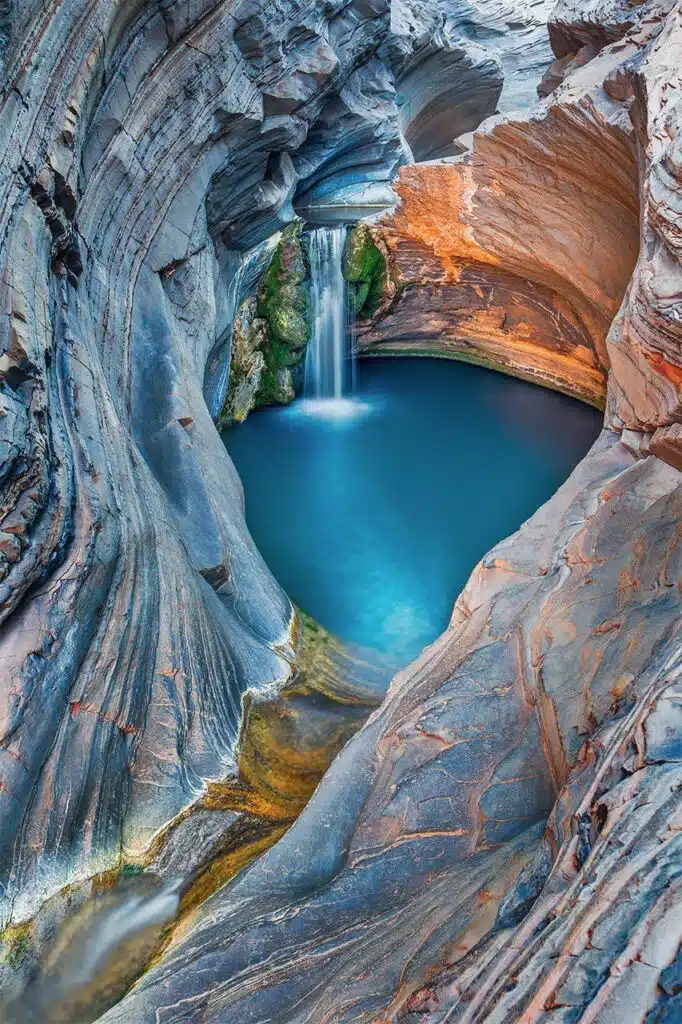 Harmersley Gorge in Karijini National Park, Western Australia.-awaken