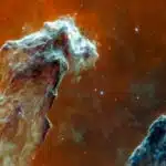 The Pillars of Creation located in the Eagle Nebula-awaken