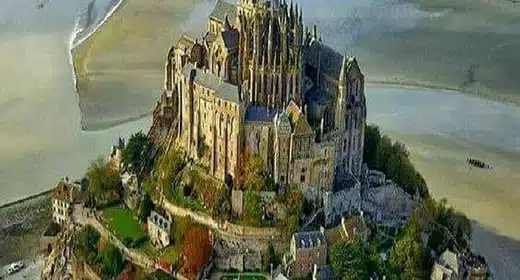 Mont Saint-Michel A City in France.-awaken