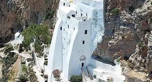 The monastery of Panagia Hozoviotissa in Amargos-awaken