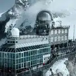 Sphinx Observatory at Jungfraujoch, Switzerland,-awaken