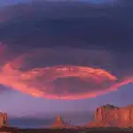 Amazing clouds over Monument Valley-awaken