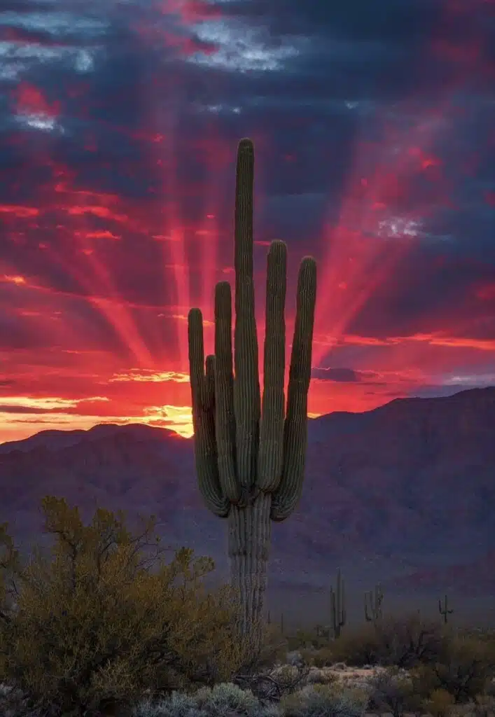 awaken-Amazing sunset in Arizona