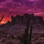 Amazing sunset in Arizona-awaken
