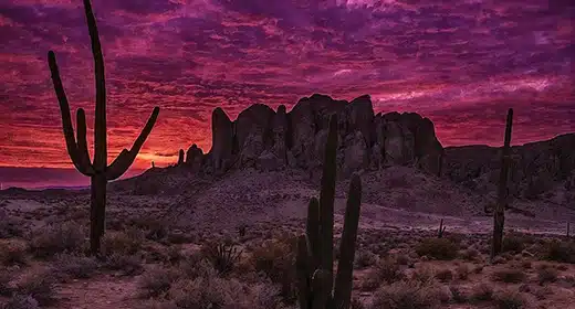 Amazing sunset in Arizona-awaken