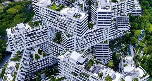 Interlace apartment building complex in Singapore.-awaken