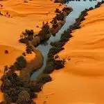 What an oasis in Libya looks like.-awaken