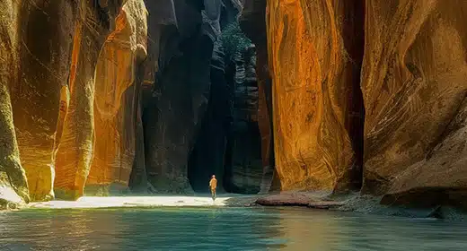 The Narrows in Zion National Park, Utah, -awaken