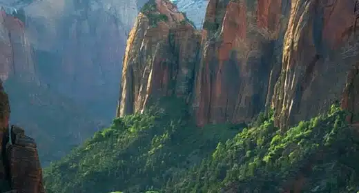 Observation Point in Zion National Park-awaken