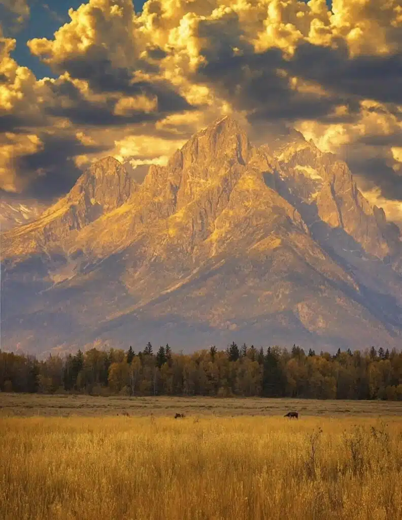 Grand Teton National Park in Wyoming awaken