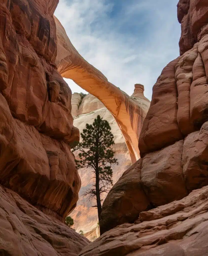 Druid Arch in Canyonlands National Park, Utah. United States-awaken