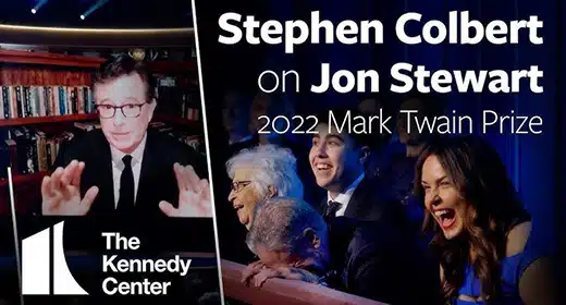 Stephen Colbert on Jon Stewart | 2022 Mark Twain Prize-awaken