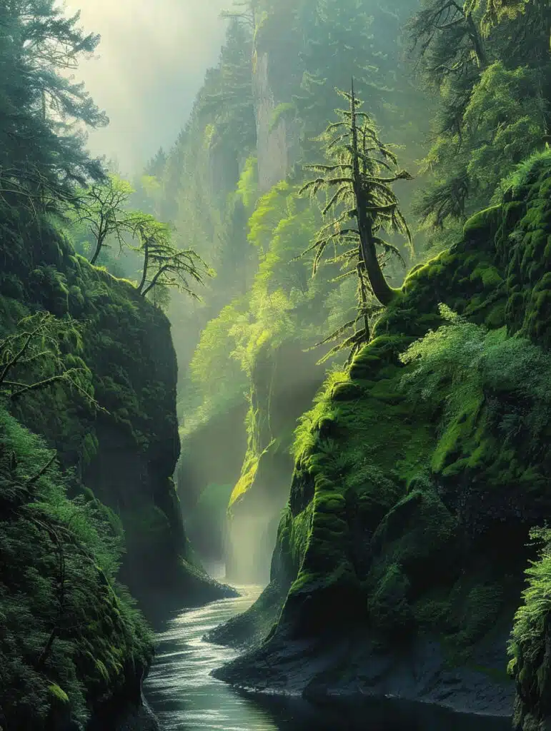 Devil's Punchbowl Falls, Oregon-awaken