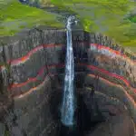 Hengifoss waterfall in Iceland-awaken