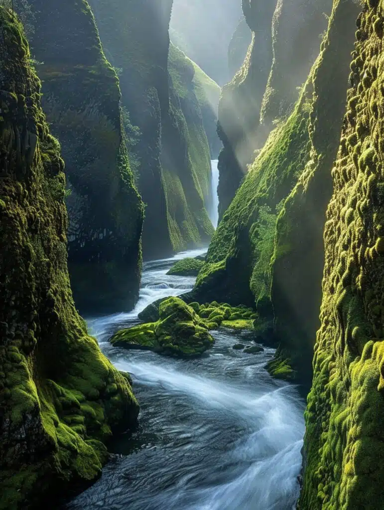 Wahclella Falls, Oregon-awaken