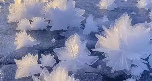 When winter’s grip tightens on Norway, particularly in the northern reaches above the Arctic Circle, the stage is set for ice flowers to bloom.-awaken