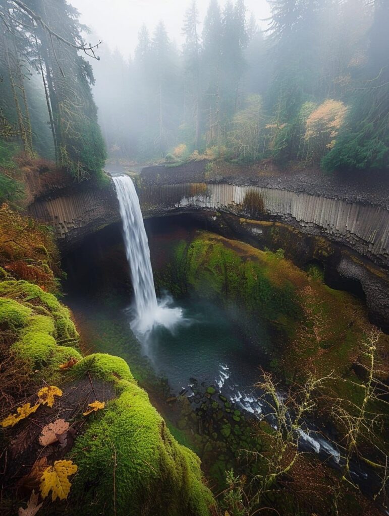 In Silver Falls State Park Oregon, United States.-awaken