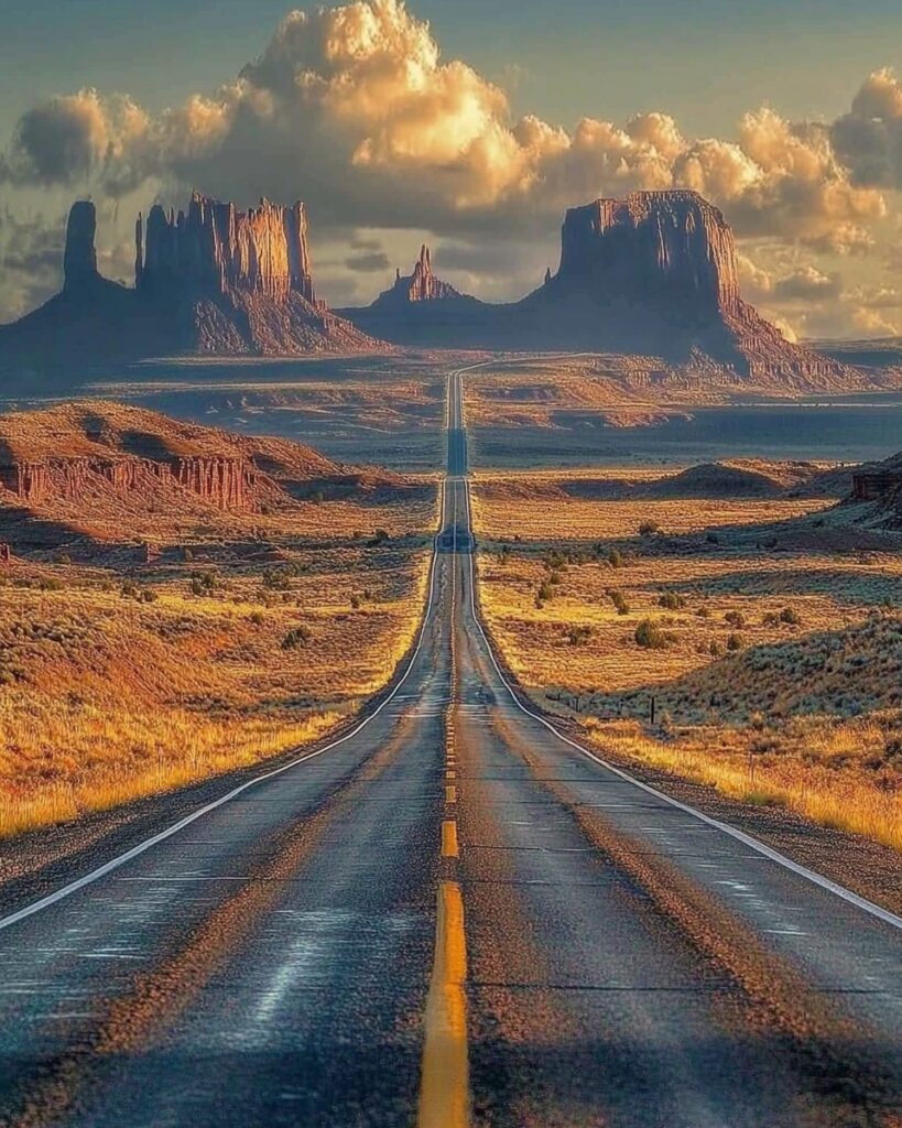 Monument Valley State Park in the Utah-Arizona Border-awaken