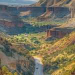 Highway in Badlands National Park, South Dakota-awaken